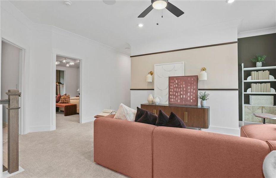 Furnished interior view inside a new home in Sterling Pointe, Cumming (Image 27).