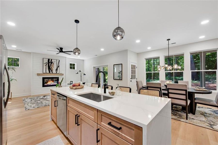 Furnished interior view inside a new home in , Dallas (Image 19). Furnished interior view inside a new home in , Dallas (Image 19).