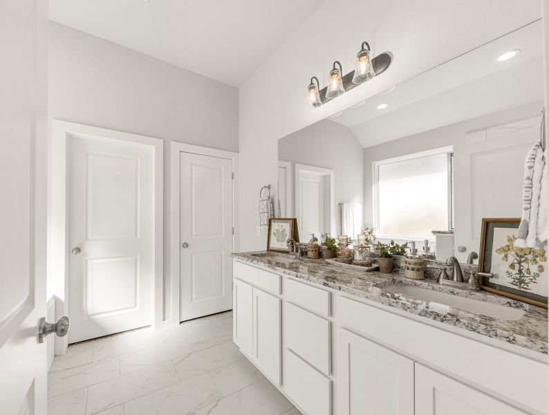 Representative furnished interior of a home built from the The Azalea by Avonley Homes in Pinemont, Bryan (Image 8).