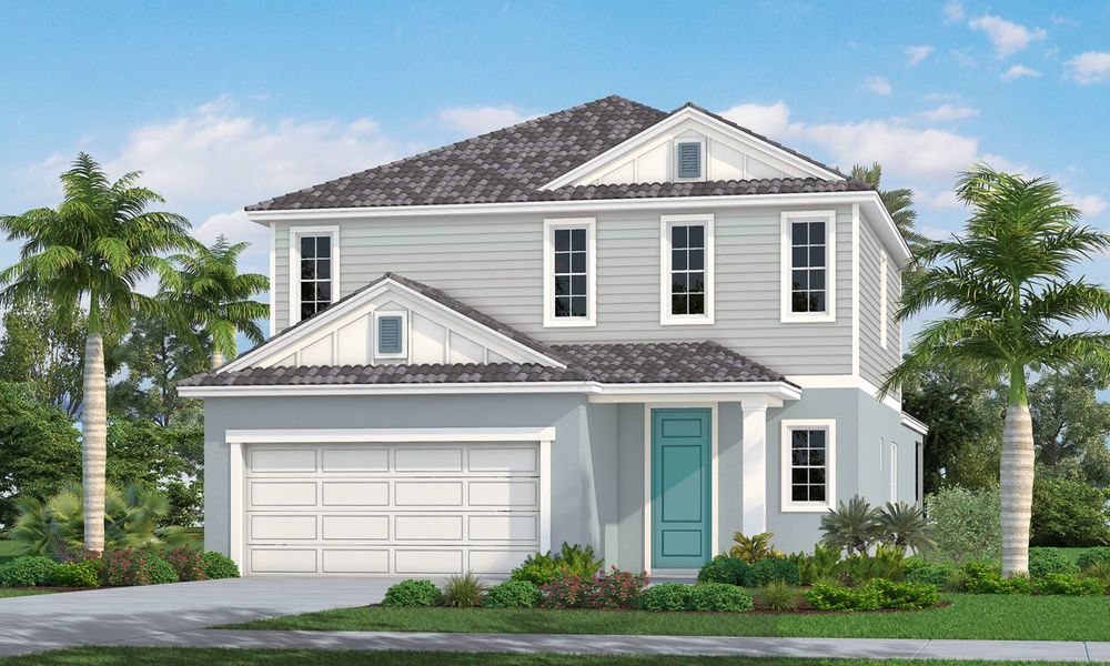 Representative exterior photo of a completed home built from the Heritage 2 by Neal Communities in Grand Park, Sarasota, FL (Image 2).