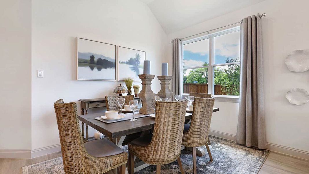 Representative furnished interior of a home built from the Juniper by Brightland Homes in Anna Ranch, Anna (Image 10).