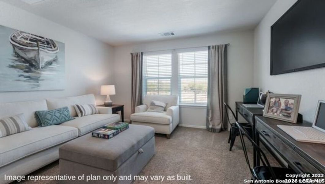 Furnished interior view inside a new home in Redbird Ranch, San Antonio (Image 4).