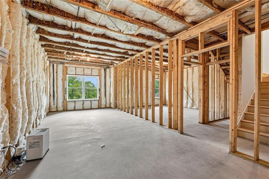 In-progress construction of a new home in Millcroft Townhomes, Buford, GA (Image 54).