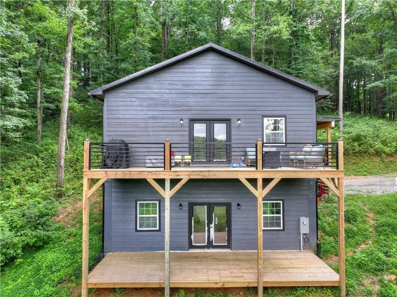 Exterior details and patio area of a home in , Ellijay (Image 24). Exterior details and patio area of a home in , Ellijay (Image 24).