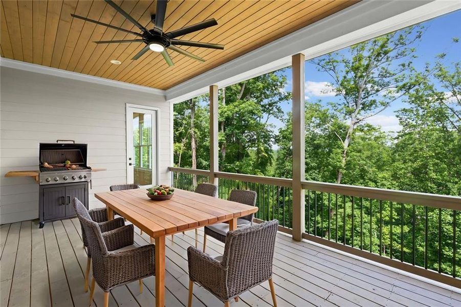 Exterior details and patio area of a home in , Dawsonville (Image 27).