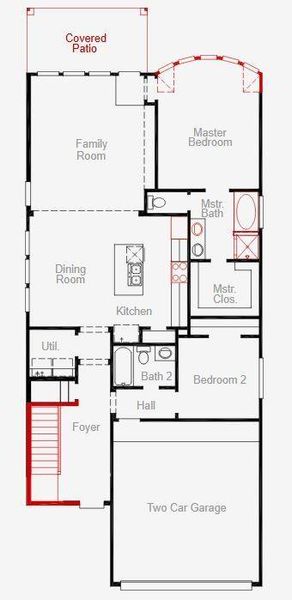 2D floor plan layout of this home in Candela, Richmond, TX (Image 6). 2D floor plan layout of this home in Candela, Richmond, TX (Image 6).