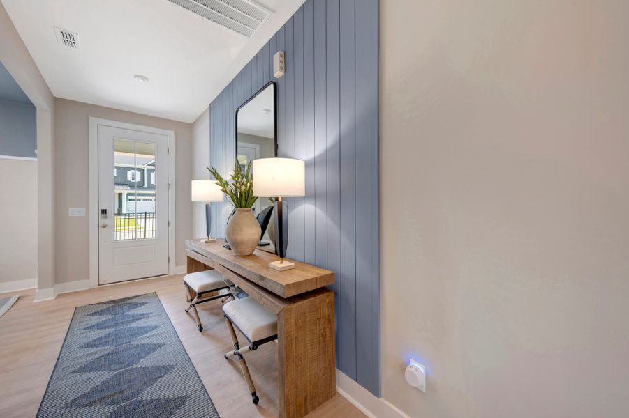 Representative furnished interior of a home built from the Collins by Beazer Homes in Friendship Village, Apex (Image 18).