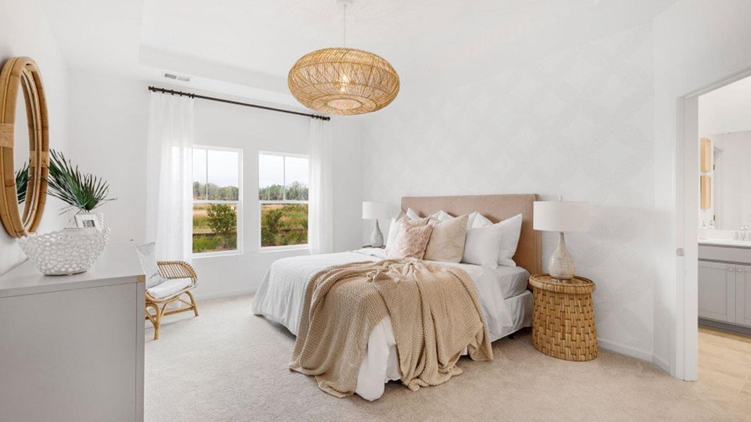 Furnished interior view inside a new home in Sweetgrass at Summers Corner, Summerville (Image 9).