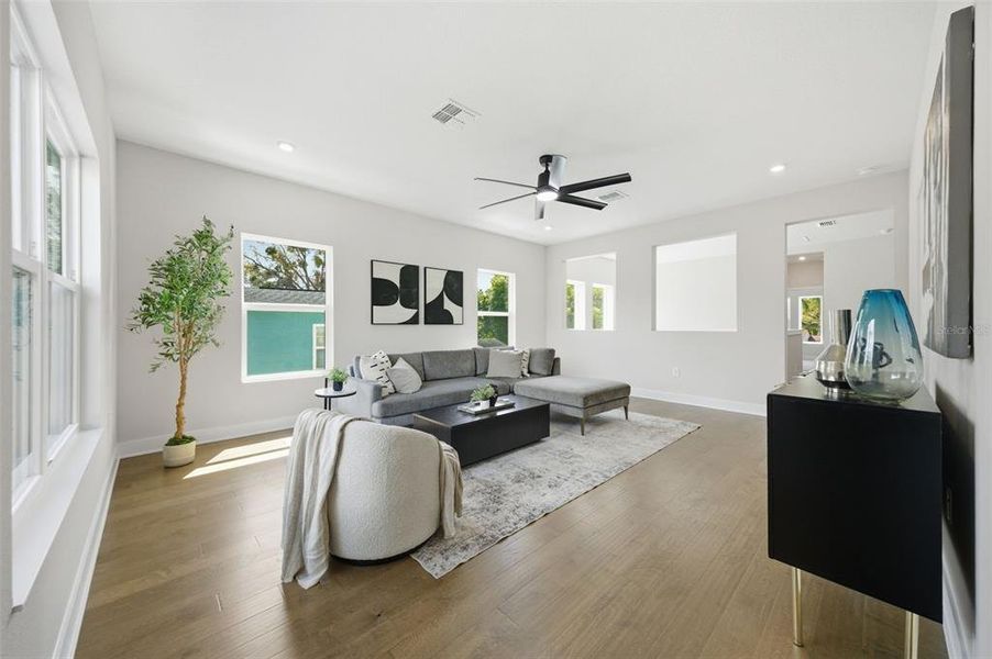 Furnished interior view inside a new home in , Tampa (Image 34).