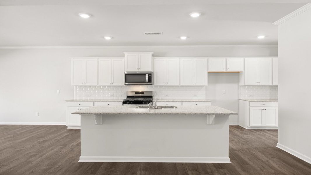Representative furnished interior of a home built from the HALTON by D.R. Horton in Thompson Ridge, Dallas (Image 7). Representative furnished interior of a home built from the HALTON by D.R. Horton in Thompson Ridge, Dallas (Image 7).
