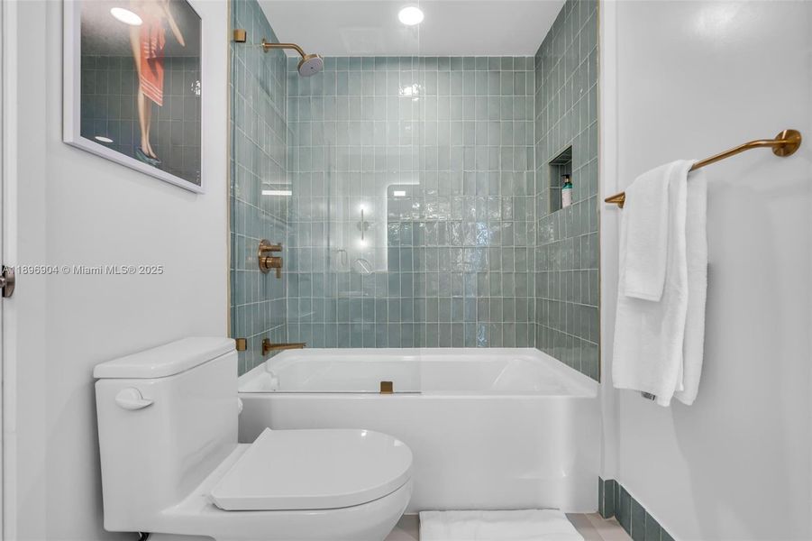 Furnished interior view inside a new home in , Miami (Image 14).