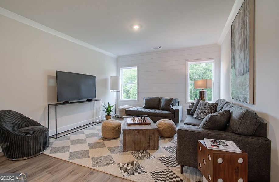 Furnished interior view inside a new home in Rosewood Lake Estates, Hoschton (Image 43).
