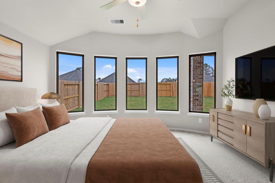 Furnished interior view inside a new home in The Highlands, Porter (Image 8).