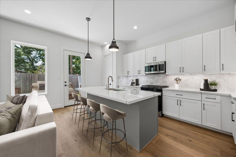 Furnished interior view inside a new home in , Houston (Image 18).