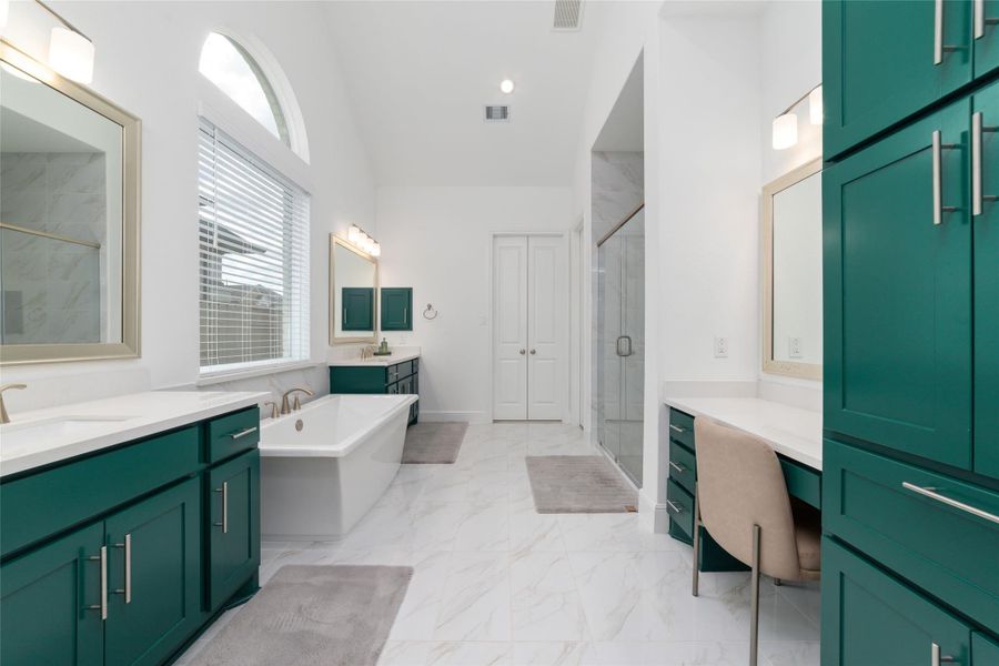 Furnished interior view inside a new home in Pomona 70' - Section 27, Manvel (Image 16).