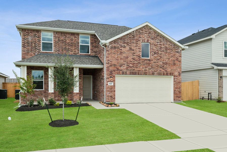 Stunning Sweet Pea home design with elevation SA built by K. Hovnanian Homes in beautiful Reserve at Huntsville.