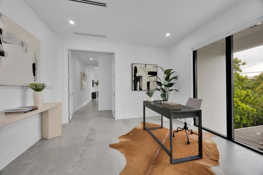 Furnished interior view inside a new home in , Miami (Image 17).