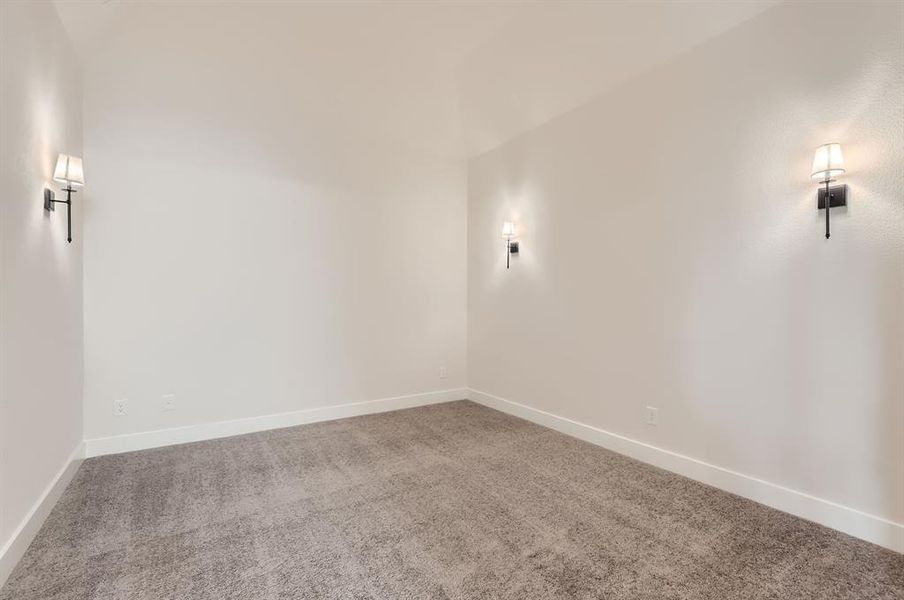 Unfurnished room featuring carpet flooring