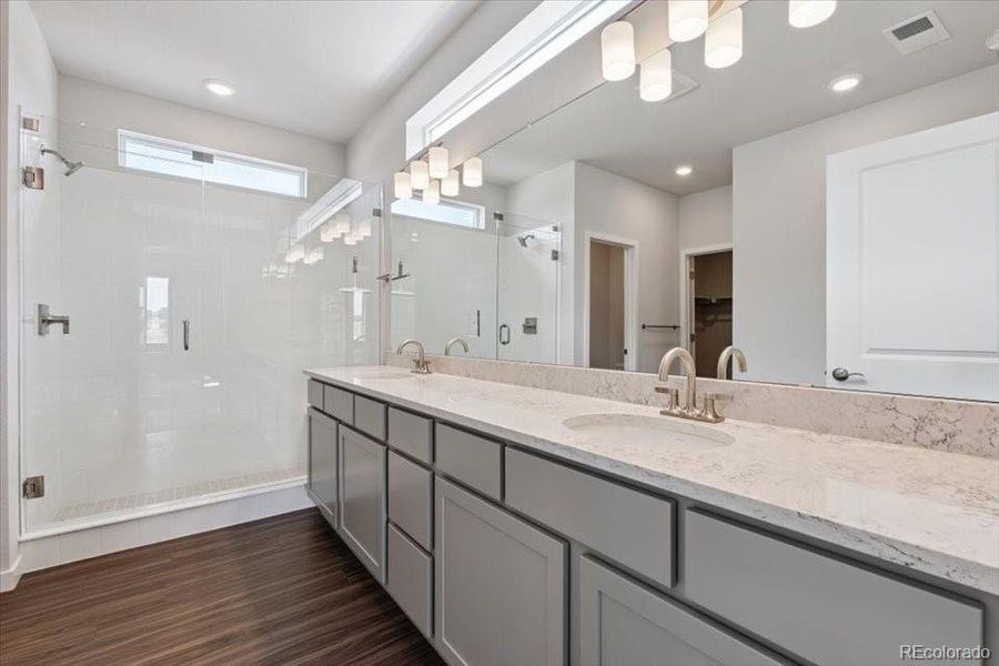 Furnished interior view inside a new home in Prestige Collection at Parkdale Commons, Erie (Image 10). Furnished interior view inside a new home in Prestige Collection at Parkdale Commons, Erie (Image 10).