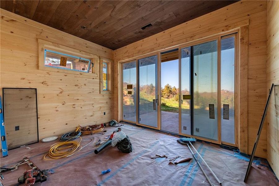 In-progress construction of a new home in , Blue Ridge, GA (Image 22).