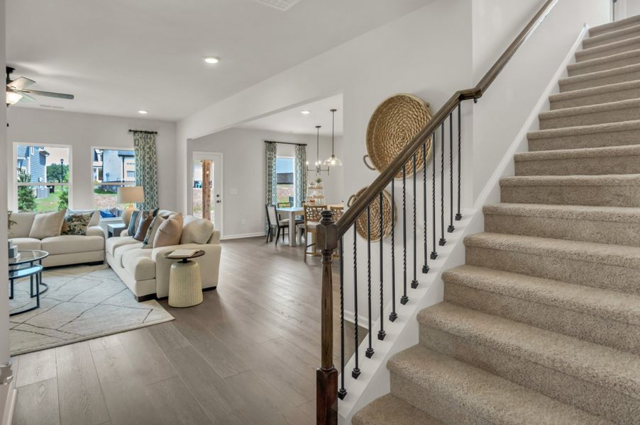 Furnished interior view inside a new home in The Oaks, Clarksville (Image 18).