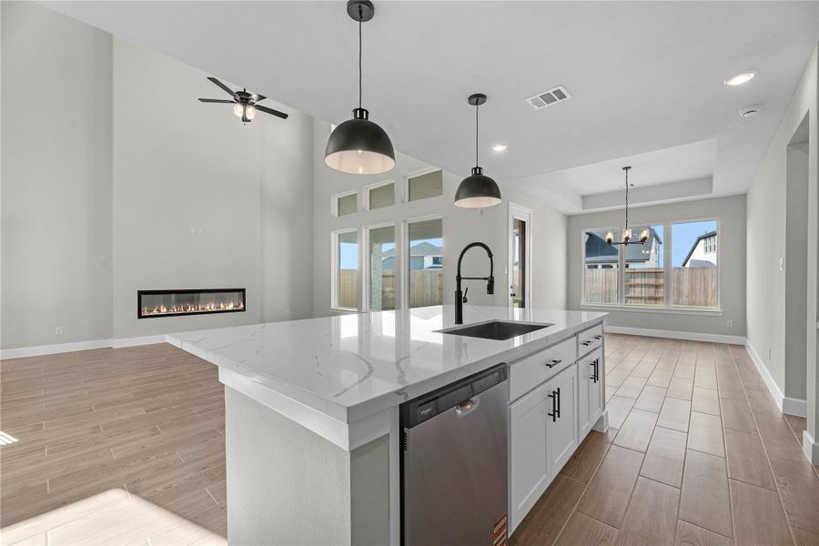 Furnished interior view inside a new home in Grange, Katy (Image 6).