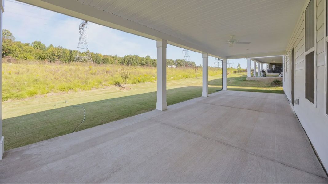 The Norris Plan by DRB Homes in McBride Indian Trail, NC - Rear Patio The Norris Plan by DRB Homes in McBride Indian Trail, NC - Rear Patio