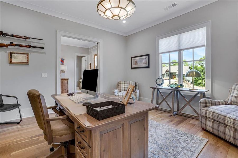 Furnished interior view inside a new home in , Dahlonega (Image 10).