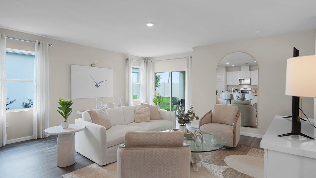 Furnished interior view inside a new home in Sun N Lake, Sebring (Image 11).