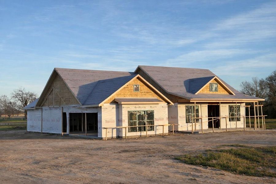 In-progress construction of a new home in , Caldwell, TX (Image 4).