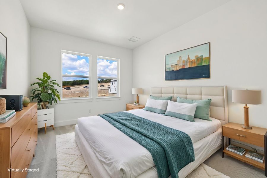 Representative furnished interior of a home built from the Rainey by Taylor Morrison in Santa Rita Ranch, Liberty Hill (Image 18).