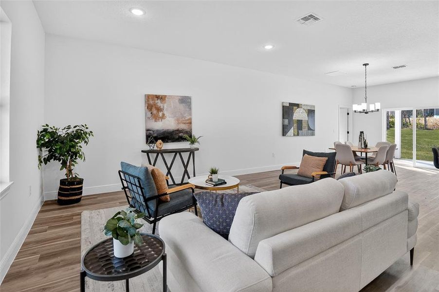 Furnished interior view inside a new home in , Citrus Springs (Image 7).