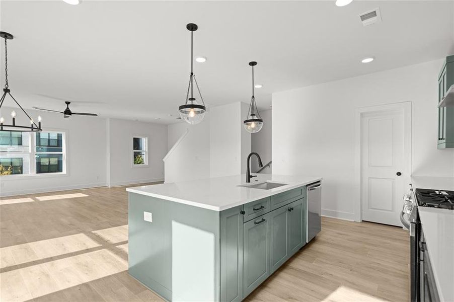 Furnished interior view inside a new home in , Hapeville (Image 9).