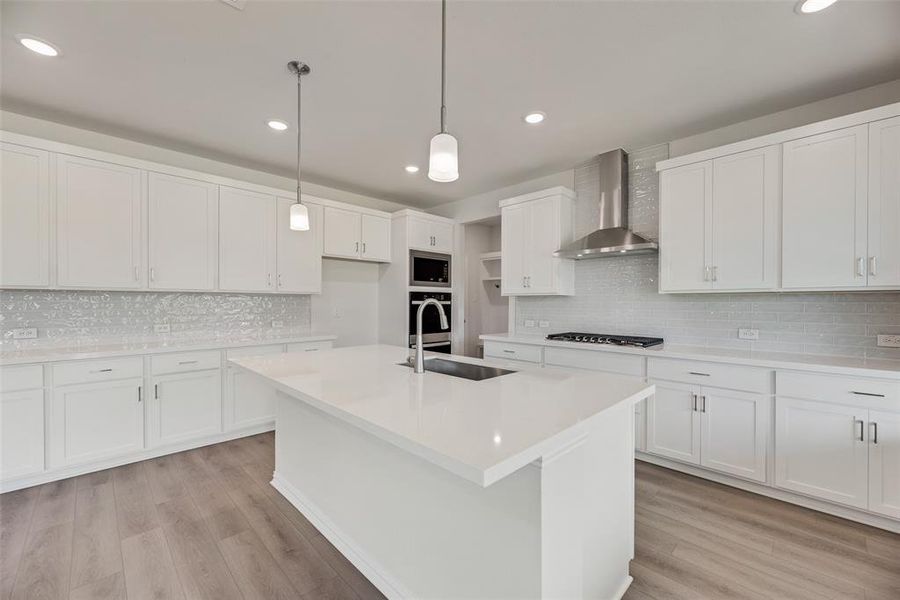 Furnished interior view inside a new home in Valencia On The Lake, Little Elm (Image 7).