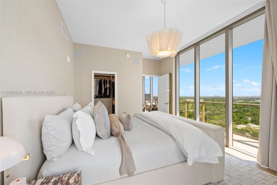 Furnished interior view inside a new home in Mr. C Residences, Miami (Image 38). Furnished interior view inside a new home in Mr. C Residences, Miami (Image 38).