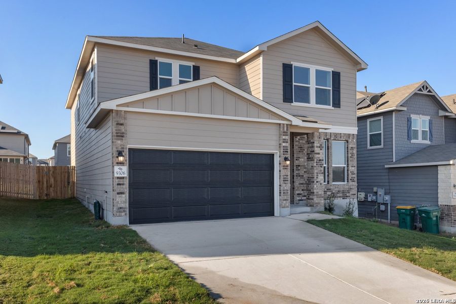 Front exterior of a new home in Knox Ridge, Converse, TX, highlighting curb appeal (Image 19).