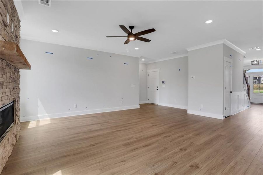 Spacious, unfurnished interior of a new home in Twin Lakes, Hoschton (Image 30). Spacious, unfurnished interior of a new home in Twin Lakes, Hoschton (Image 30).