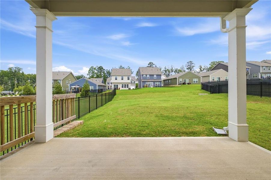 Exterior details and patio area of a home in Twin Lakes, Hoschton (Image 3).