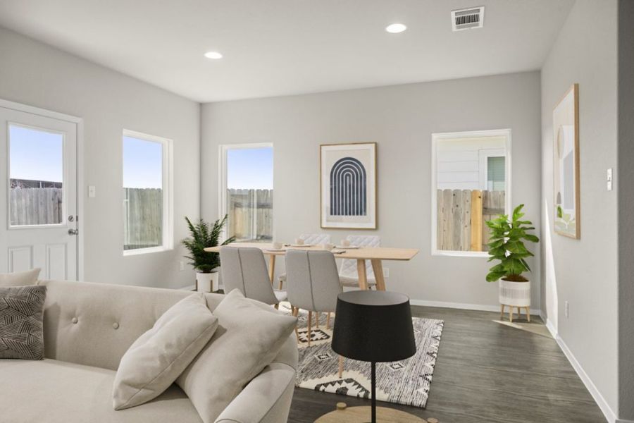 Representative furnished interior of a home built from the Sorella 1937 by Brohn Homes in Sorella, Tomball (Image 8).