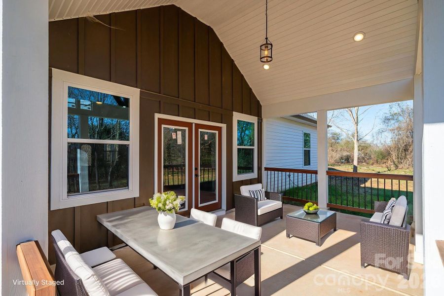 Exterior details and patio area of a home in , Shelby (Image 30).