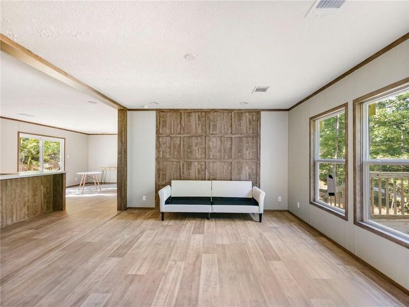 Furnished interior view inside a new home in , Clarkesville (Image 15).