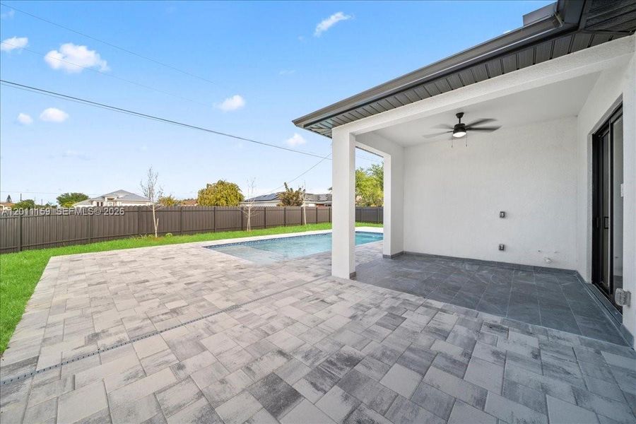 Exterior details and patio area of a home in , Cape Coral (Image 20).