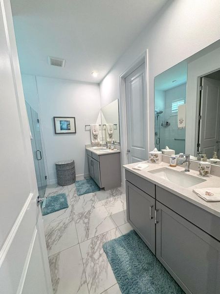 Furnished interior view inside a new home in Tradition - Kenley, Port St. Lucie (Image 8). Furnished interior view inside a new home in Tradition - Kenley, Port St. Lucie (Image 8).