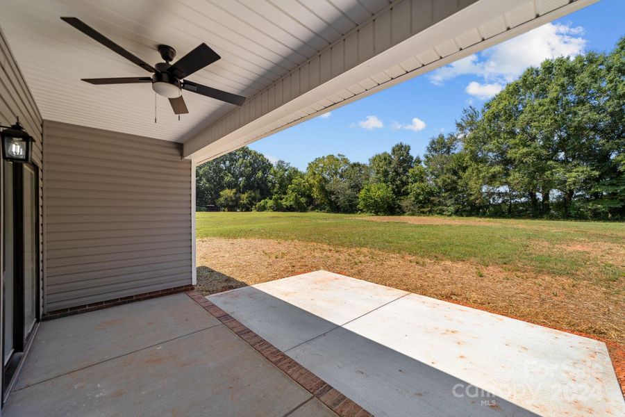 Covered back porch