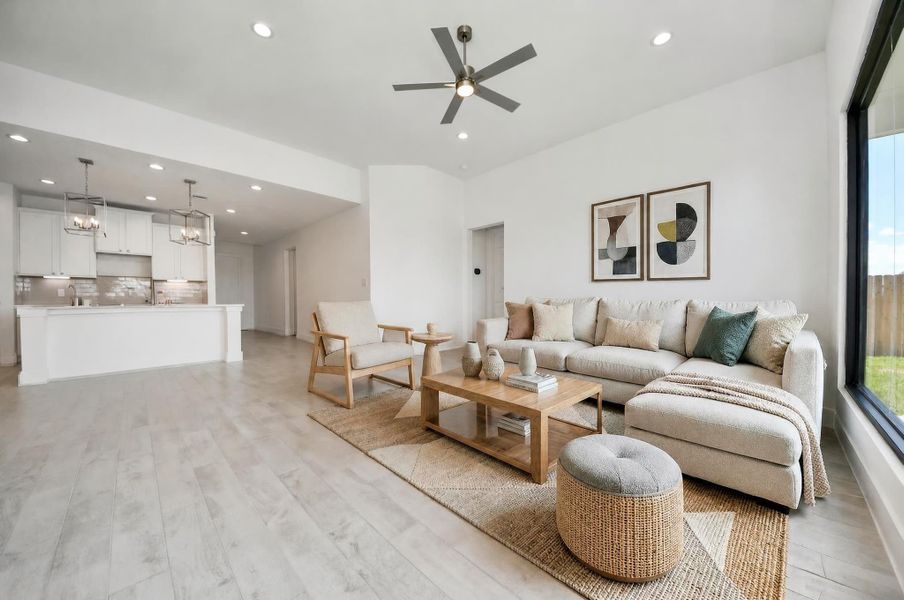 Virtually Staged - Living Room.