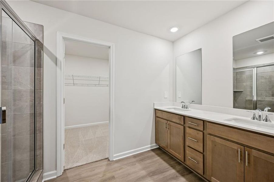 Furnished interior view inside a new home in Creekside at Oxford Park, Fairburn (Image 16).