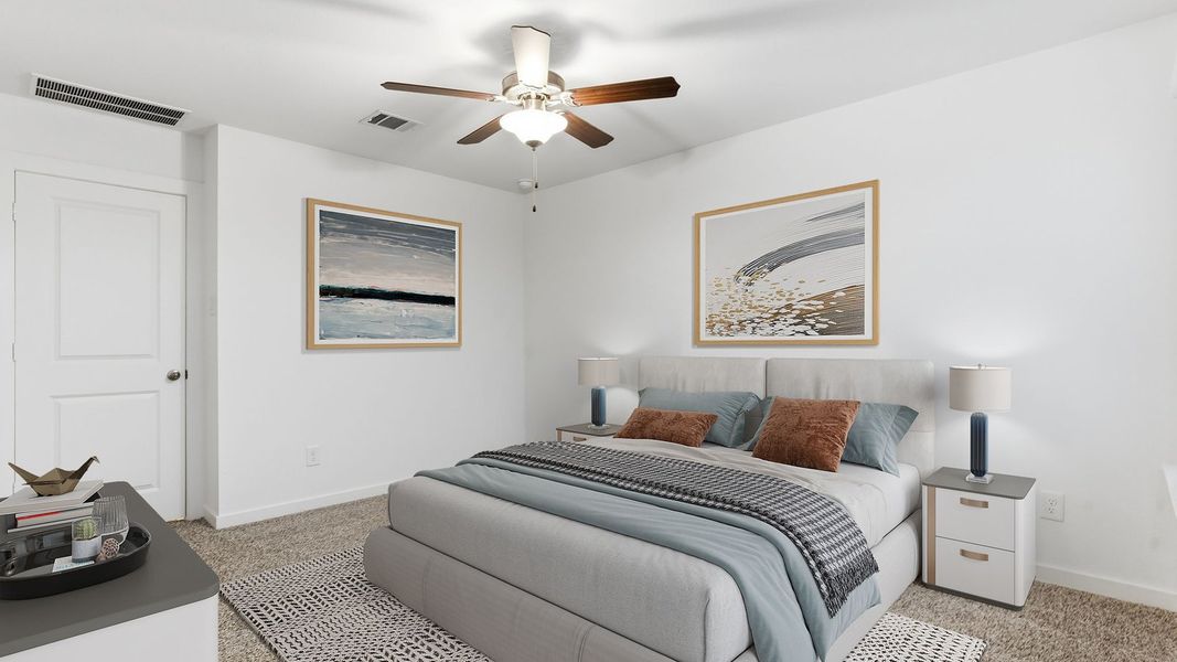 Furnished interior view inside a new home in Murphy Village, Missouri City (Image 18).