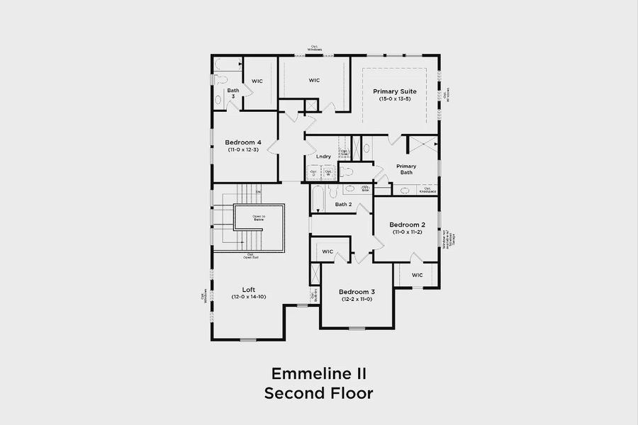 2D floor plan layout of this home in Shelton Square, Murfreesboro, TN (Image 5).