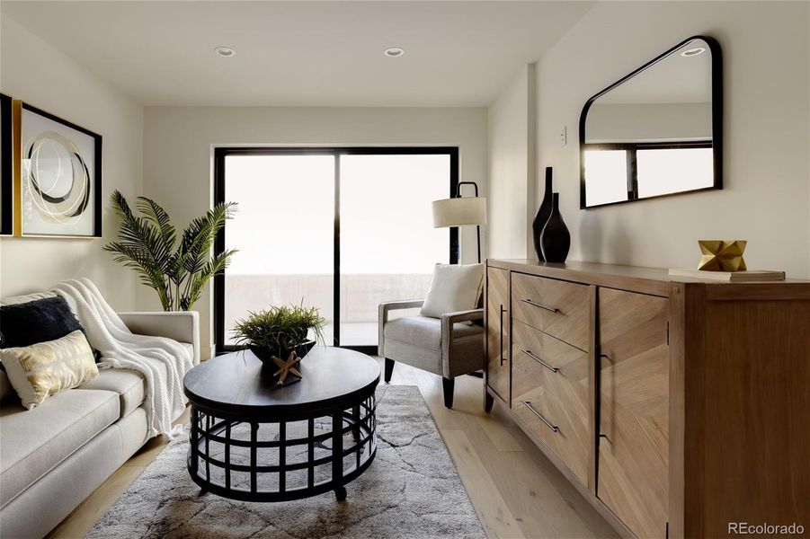 Furnished interior view inside a new home in , Denver (Image 18). Furnished interior view inside a new home in , Denver (Image 18).