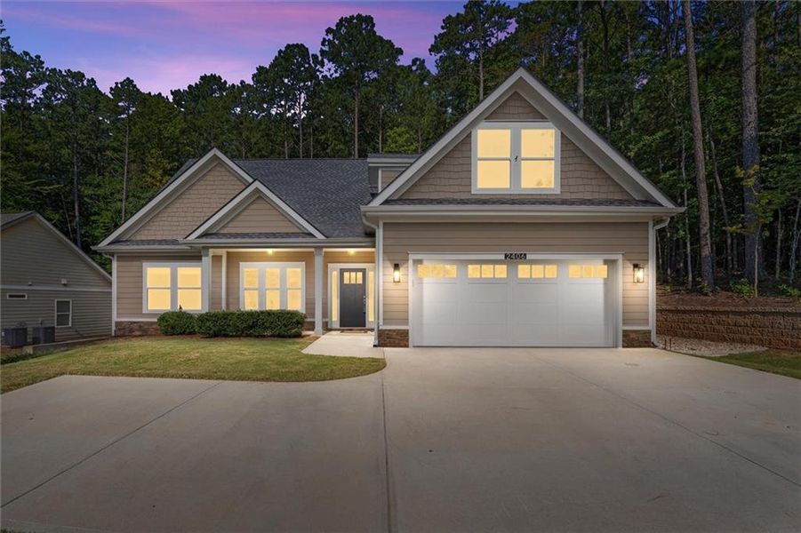 Front exterior of a new home in , Villa Rica, GA, highlighting curb appeal (Image 27).